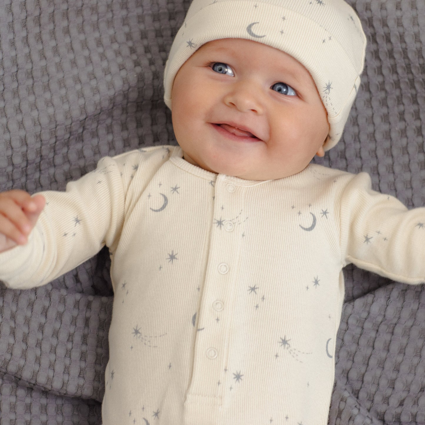 Celestial Ribbed Jumpsuit - Quincy Mae