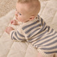 Slate Stripe Rex Romper - Quincy Mae