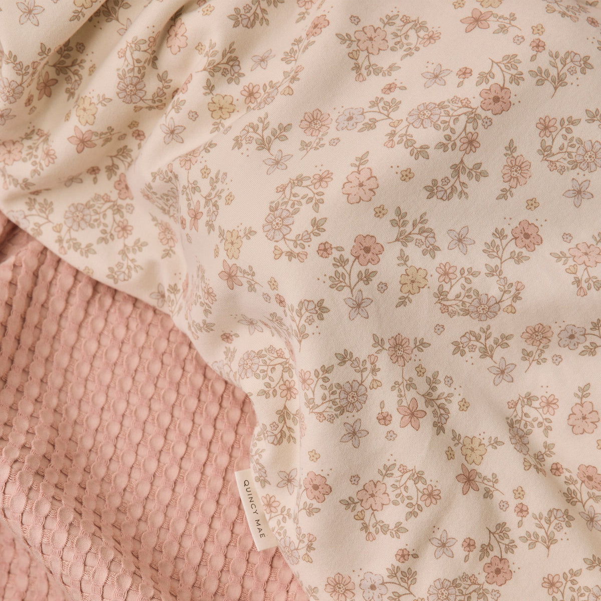 Floral Vine Jersey Sleep Bag - Quincy Mae