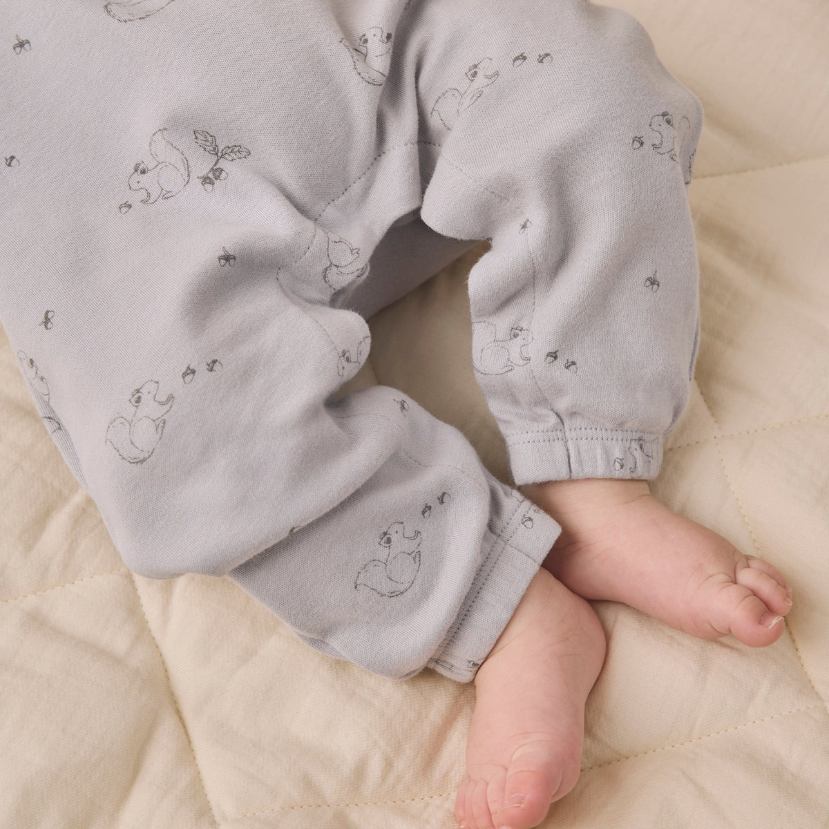 Squirrel Long Sleeve Jumpsuit - Quincy Mae