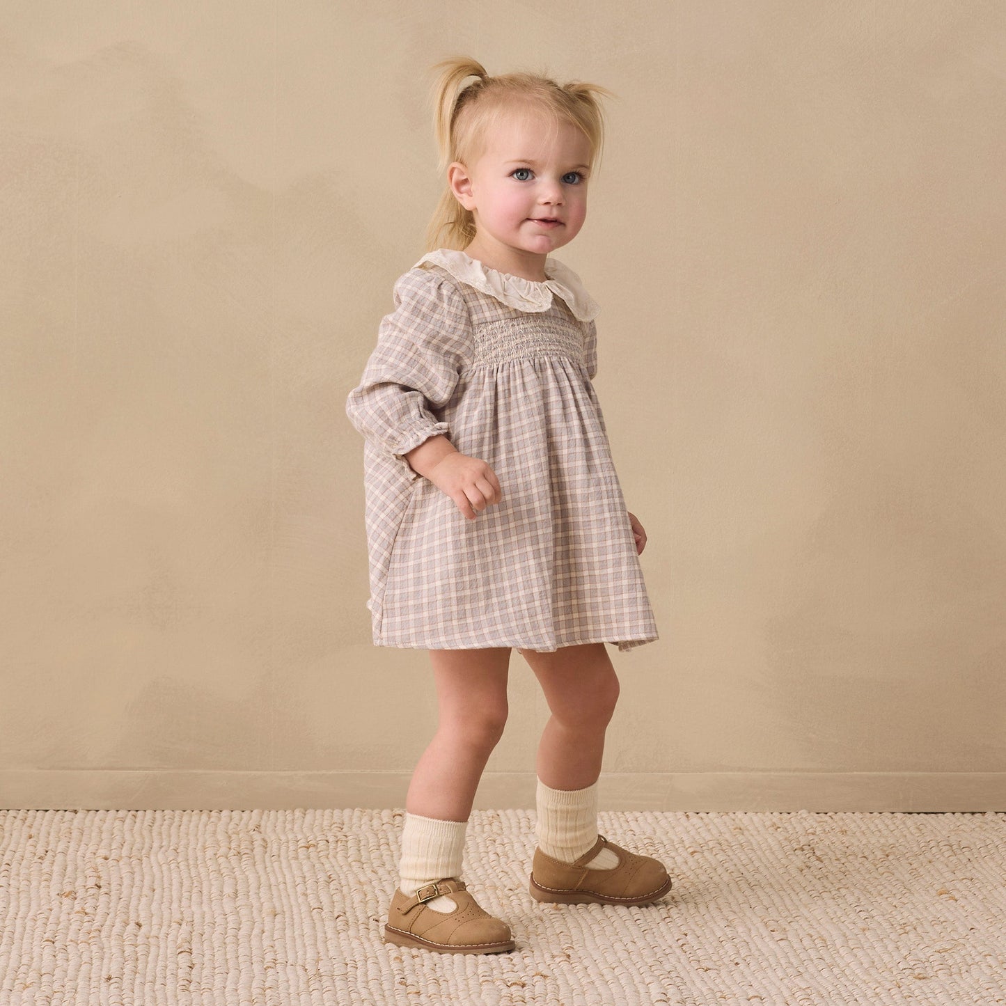 Blue Gingham Callie Dress - Quincy Mae