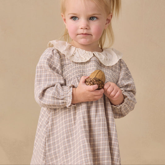Blue Gingham Callie Dress - Quincy Mae