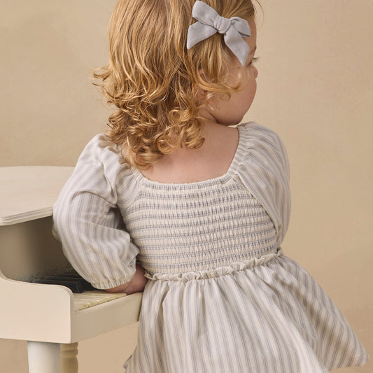 Cloud Stripe Lainey Romper - Quincy Mae