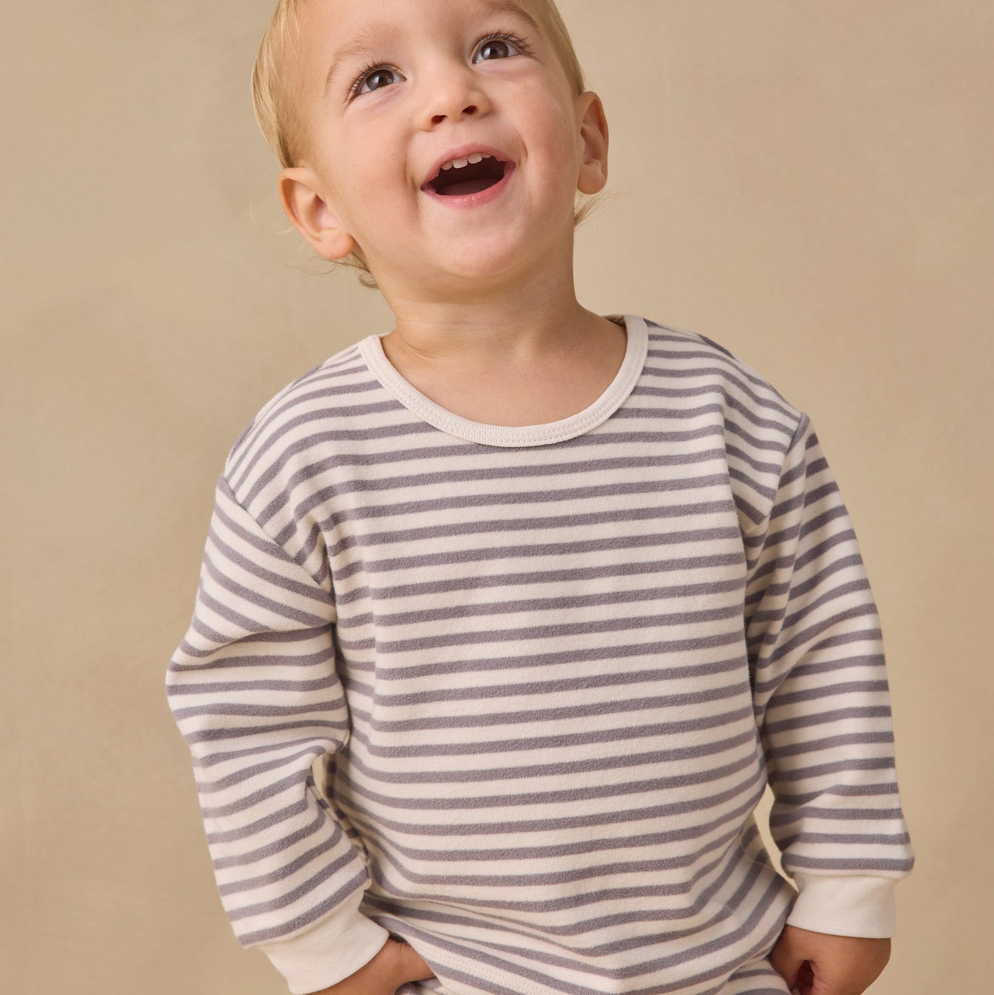 Slate Stripe Cozy Set - Quincy Mae