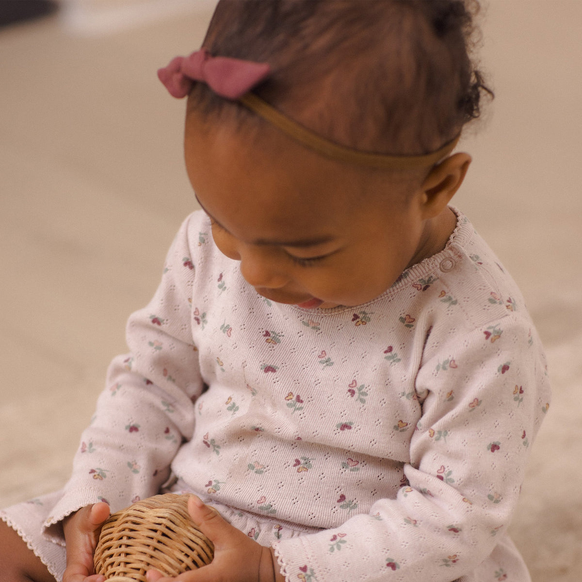 Black Cherry Little Knot Headband - Quincy Mae