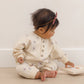 Blue Daisy Relaxed Fleece Jumpsuit - Quincy Mae