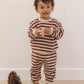 Black Cherry Waffle Slouch Set - Quincy Mae