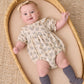 French Floral Collared Romper - Quincy Mae