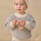 Midnight Stripe Relaxed Knit Sweater - Quincy Mae