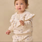 Blue Daisy Ruffle Fleece Sweatshirt - Quincy Mae