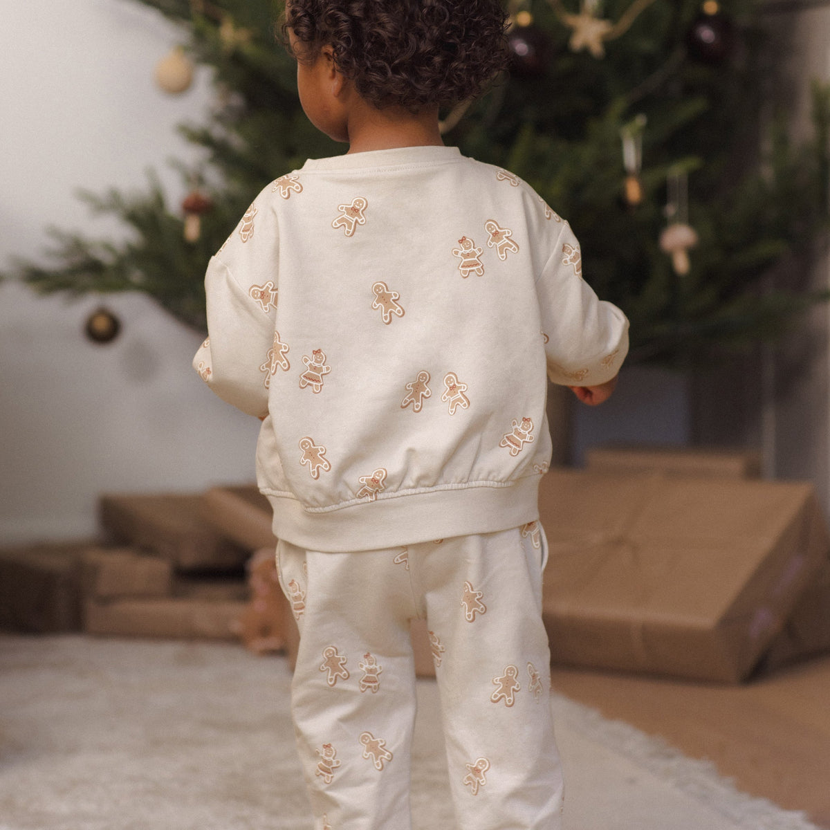 Gingerbread Sweatshirt & Pant Set - Quincy Mae
