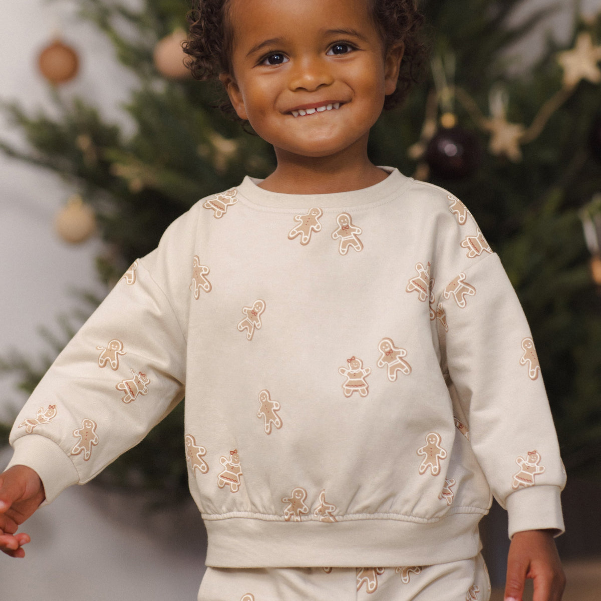 Gingerbread Sweatshirt & Pant Set - Quincy Mae
