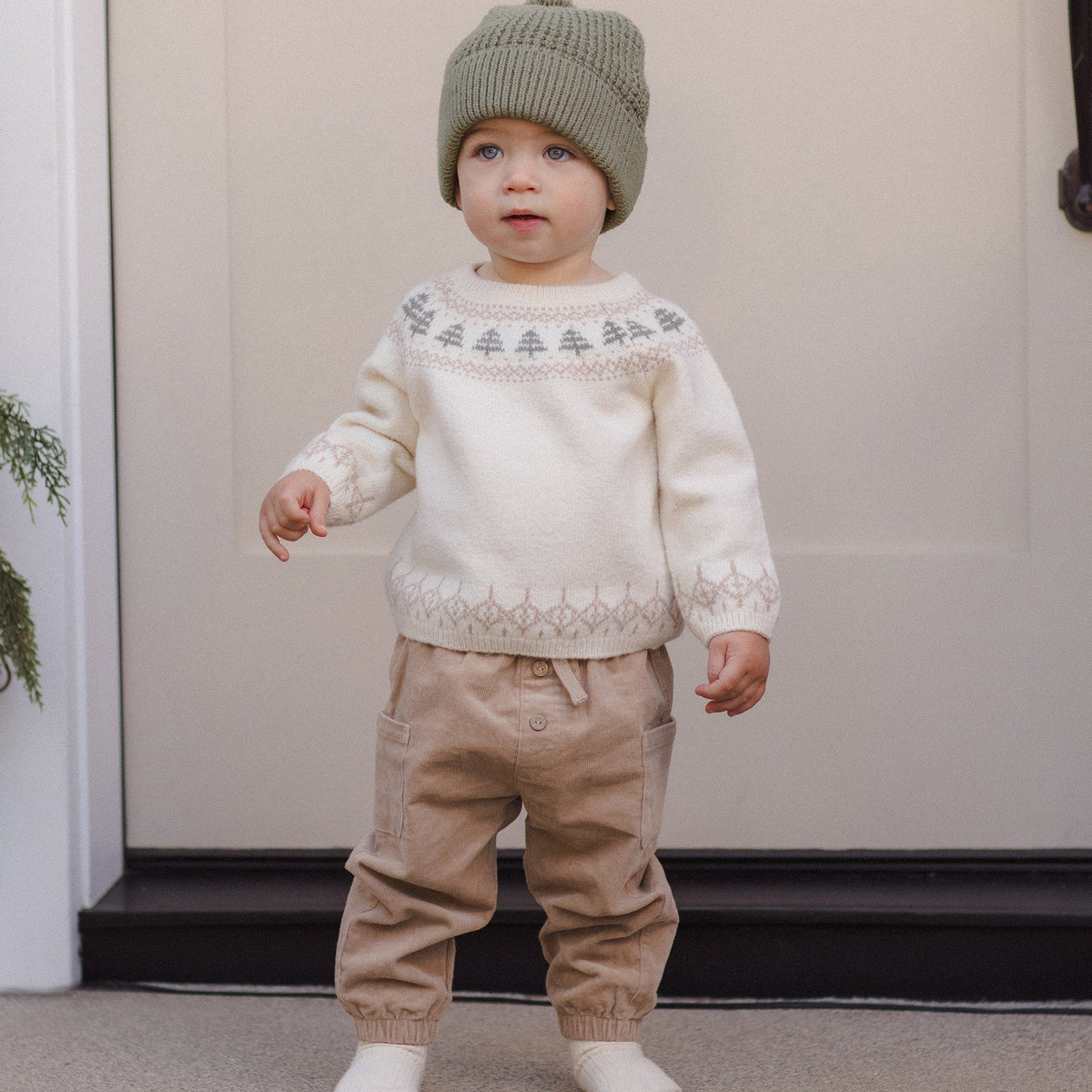 Tree Fair Isle Rex Sweater - Quincy Mae