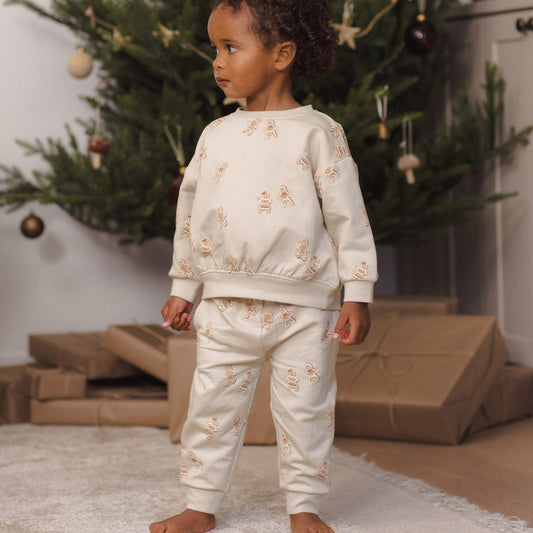 Gingerbread Sweatshirt & Pant Set - Quincy Mae