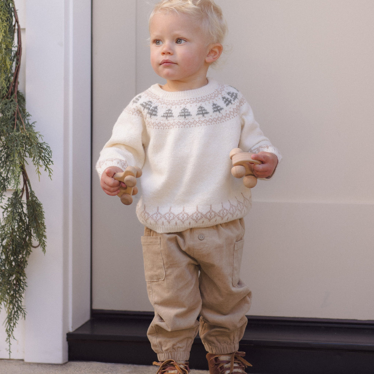 Tree Fair Isle Rex Sweater - Quincy Mae