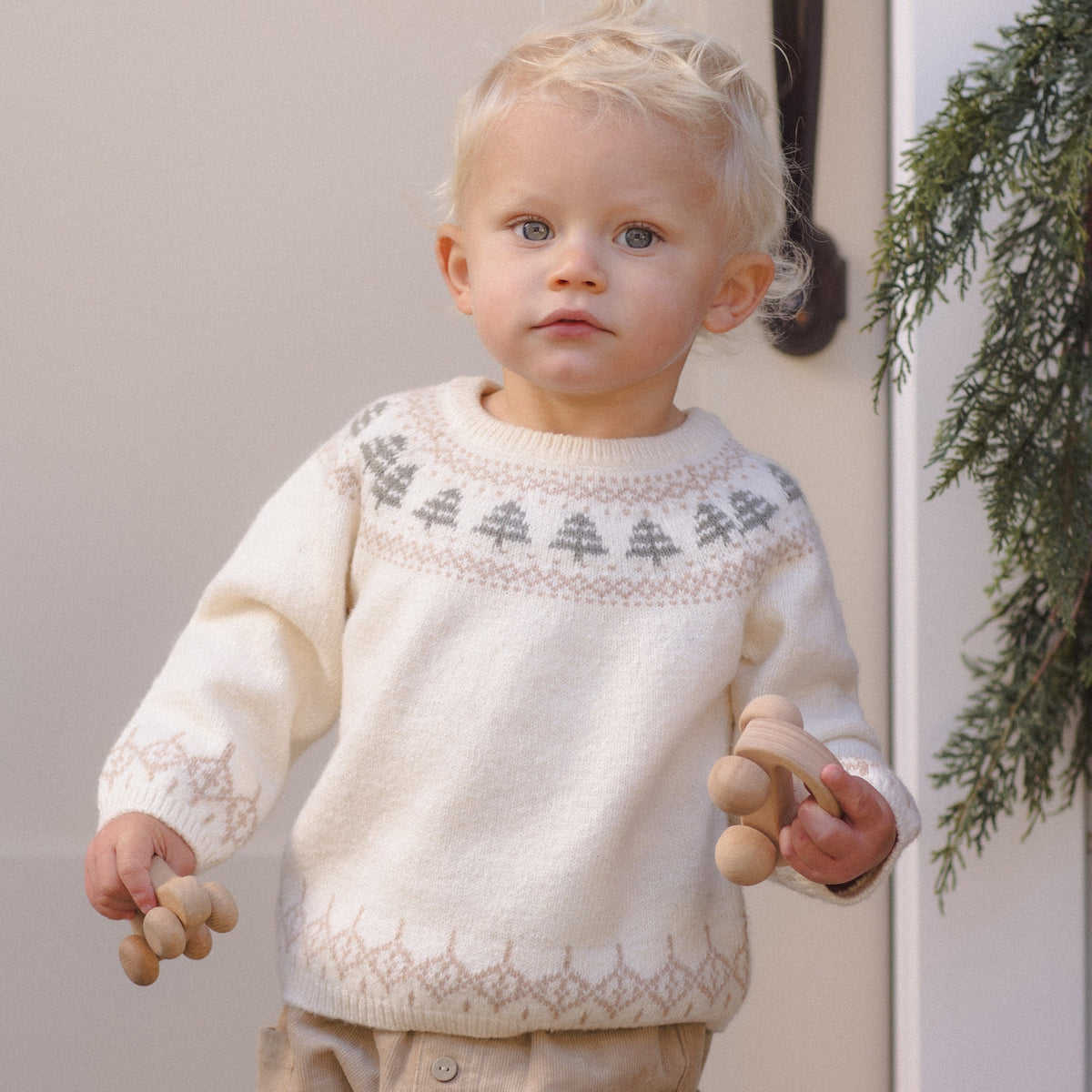 Tree Fair Isle Rex Sweater - Quincy Mae