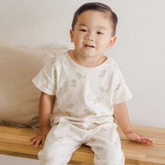 Puppies Jersey Tee + Pant Set - Quincy Mae