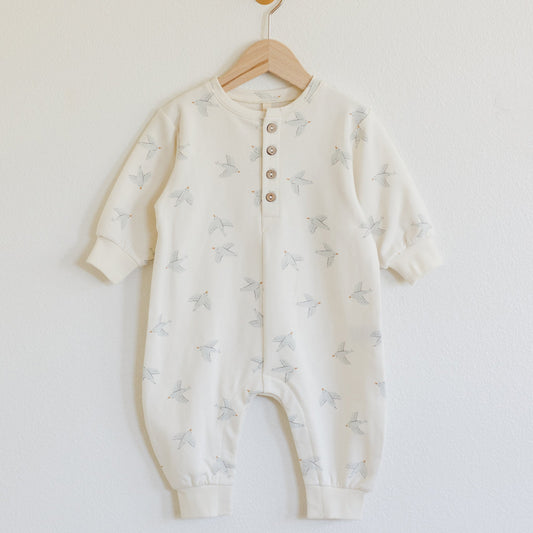 Birds Relaxed Jumpsuit - Quincy Mae