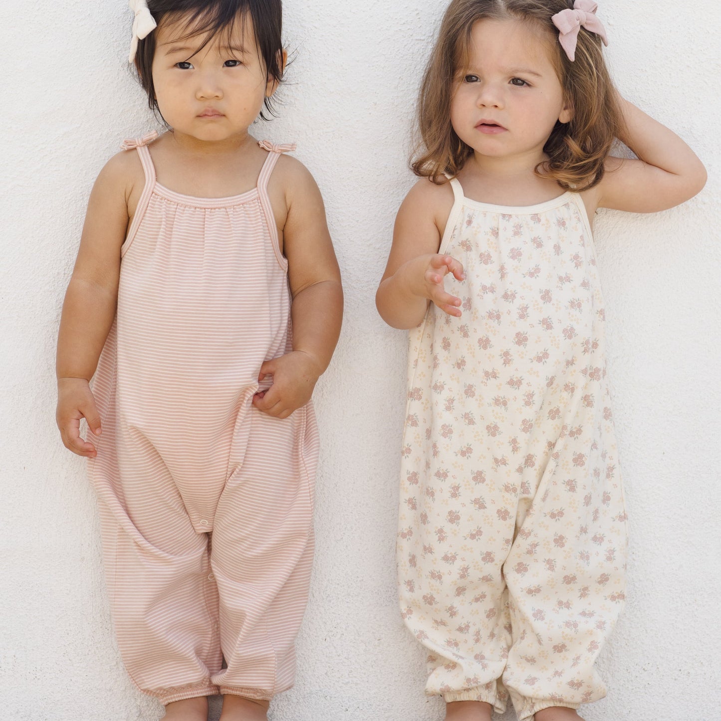Flower Field Smocked Jumpsuit - Quincy Mae