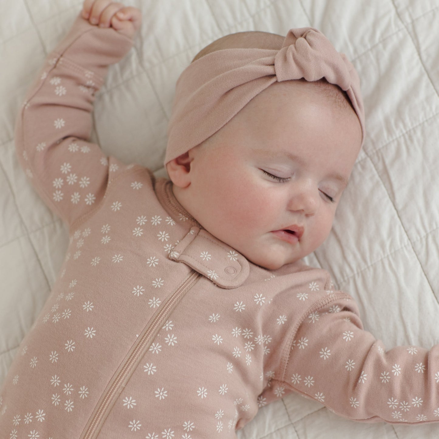 Mauve Knotted Headband - Quincy Mae