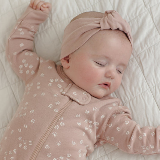 Mauve Knotted Headband - Quincy Mae