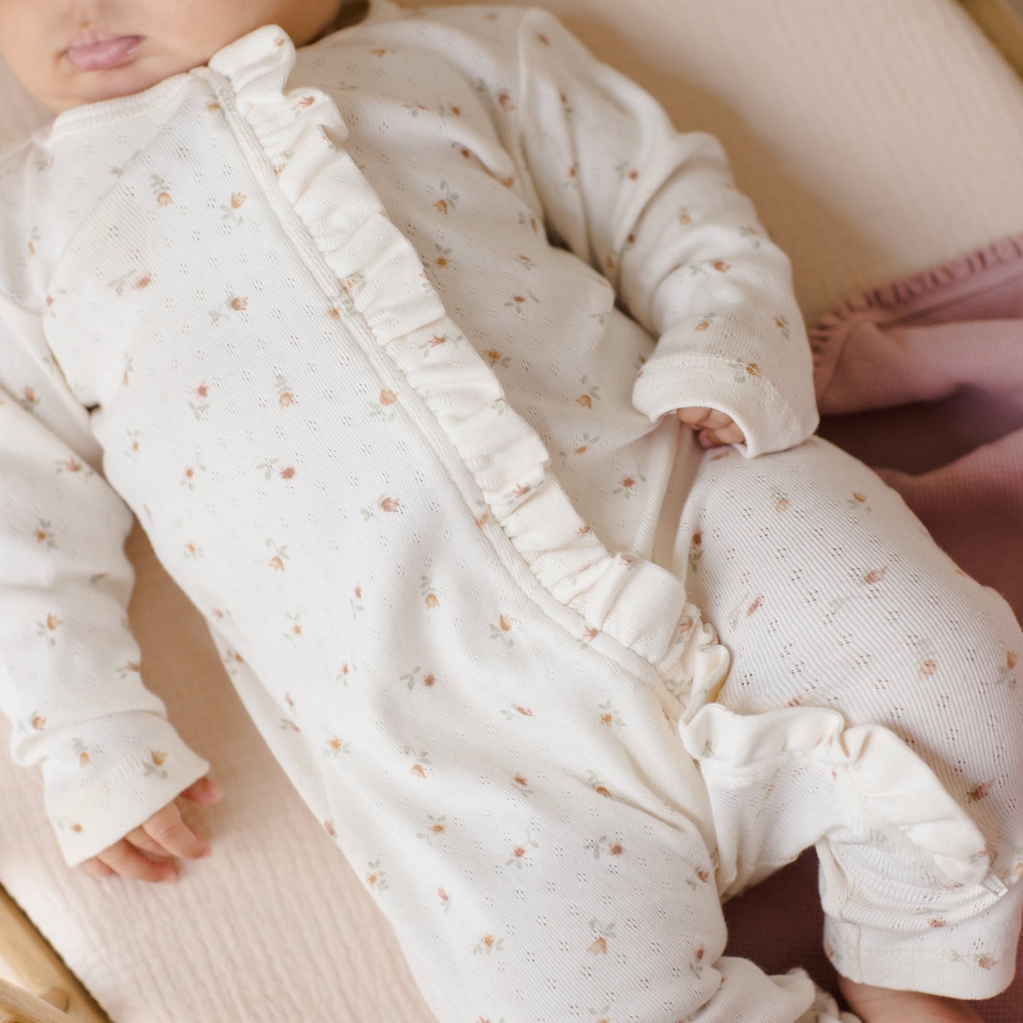 Petit Fleur Ruffle Jumpsuit - Quincy Mae