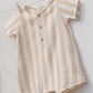 Summer Stripe Woven Romper - Quincy Mae