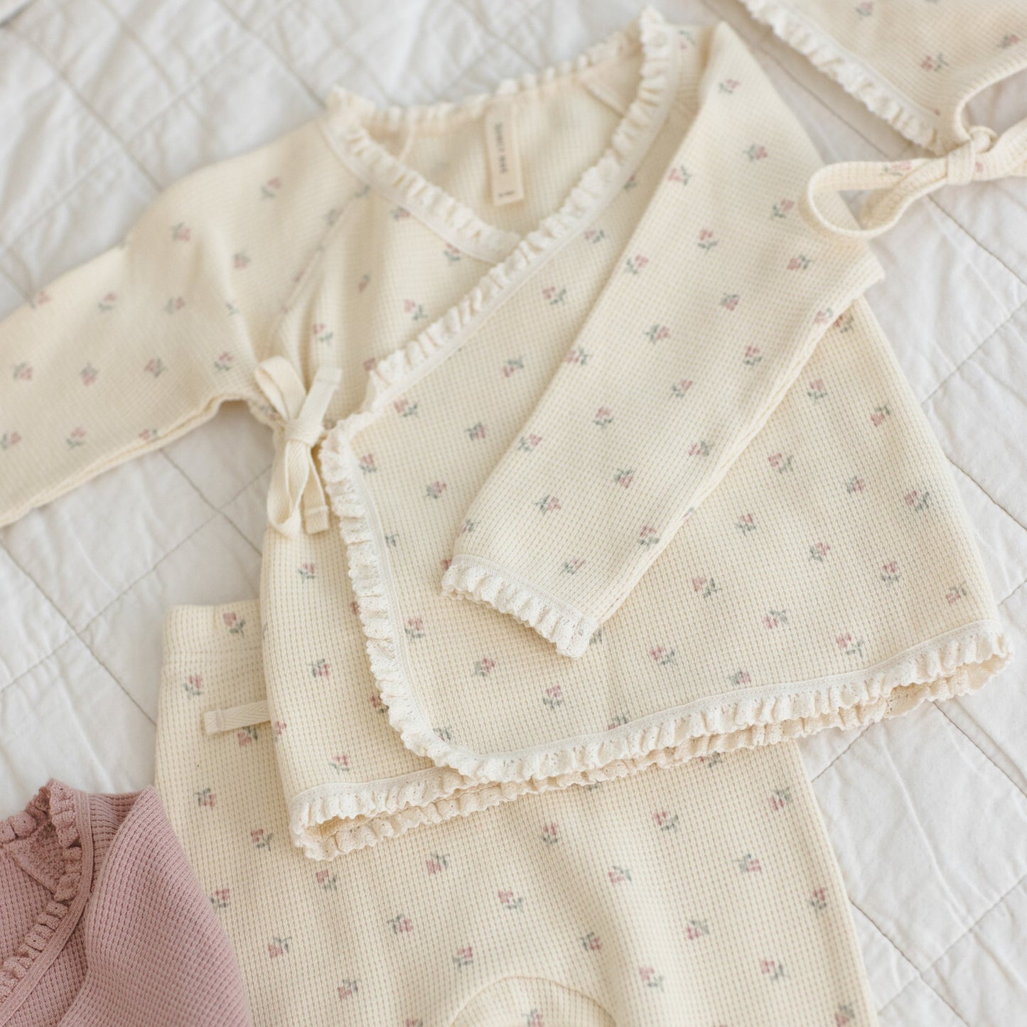 Mauve Ditsy Take Me Home Set - Quincy Mae