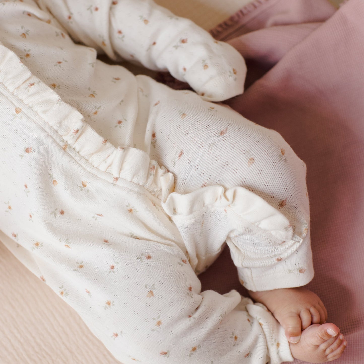Petit Fleur Ruffle Jumpsuit - Quincy Mae