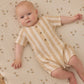 Summer Stripe Woven Romper - Quincy Mae