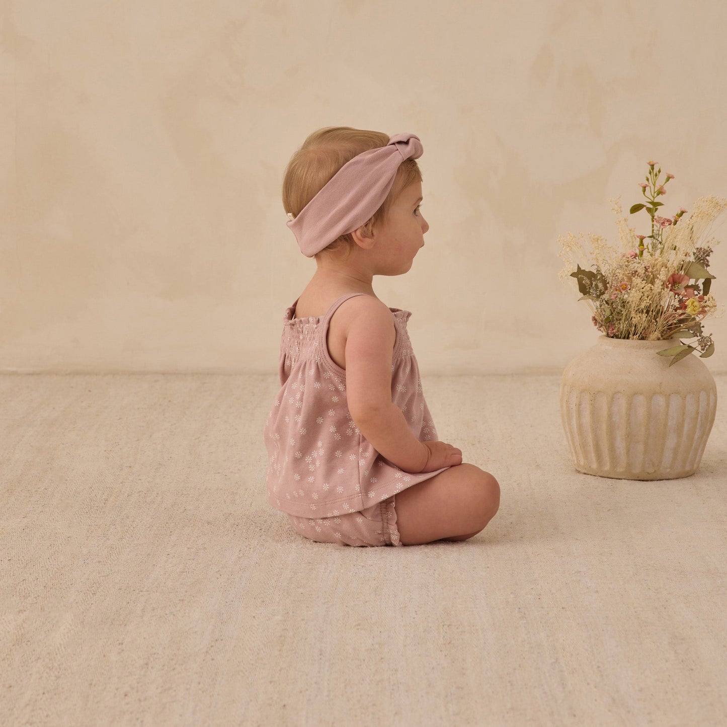 Mauve Knotted Headband - Quincy Mae
