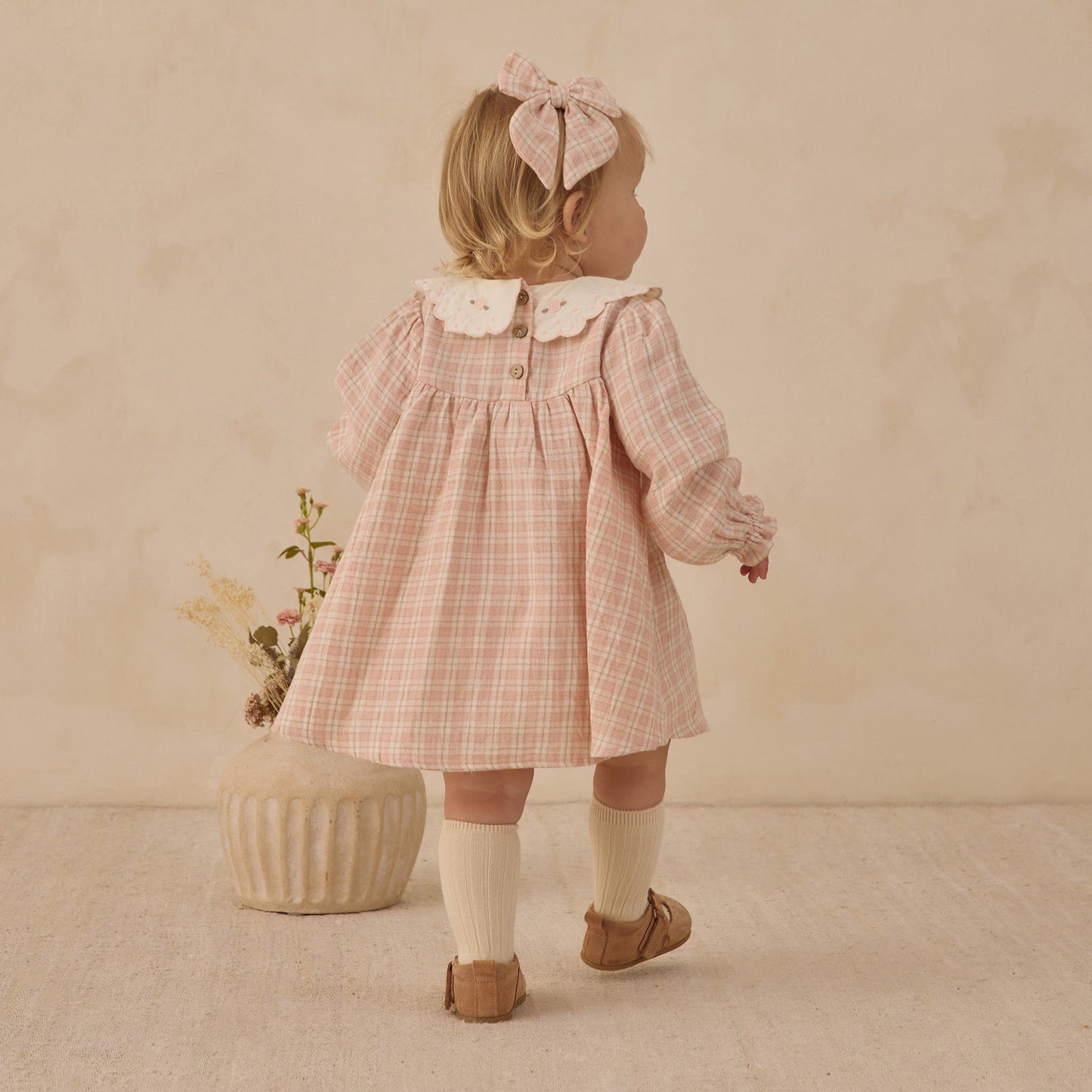 Pink Plaid Callie Dress - Quincy Mae