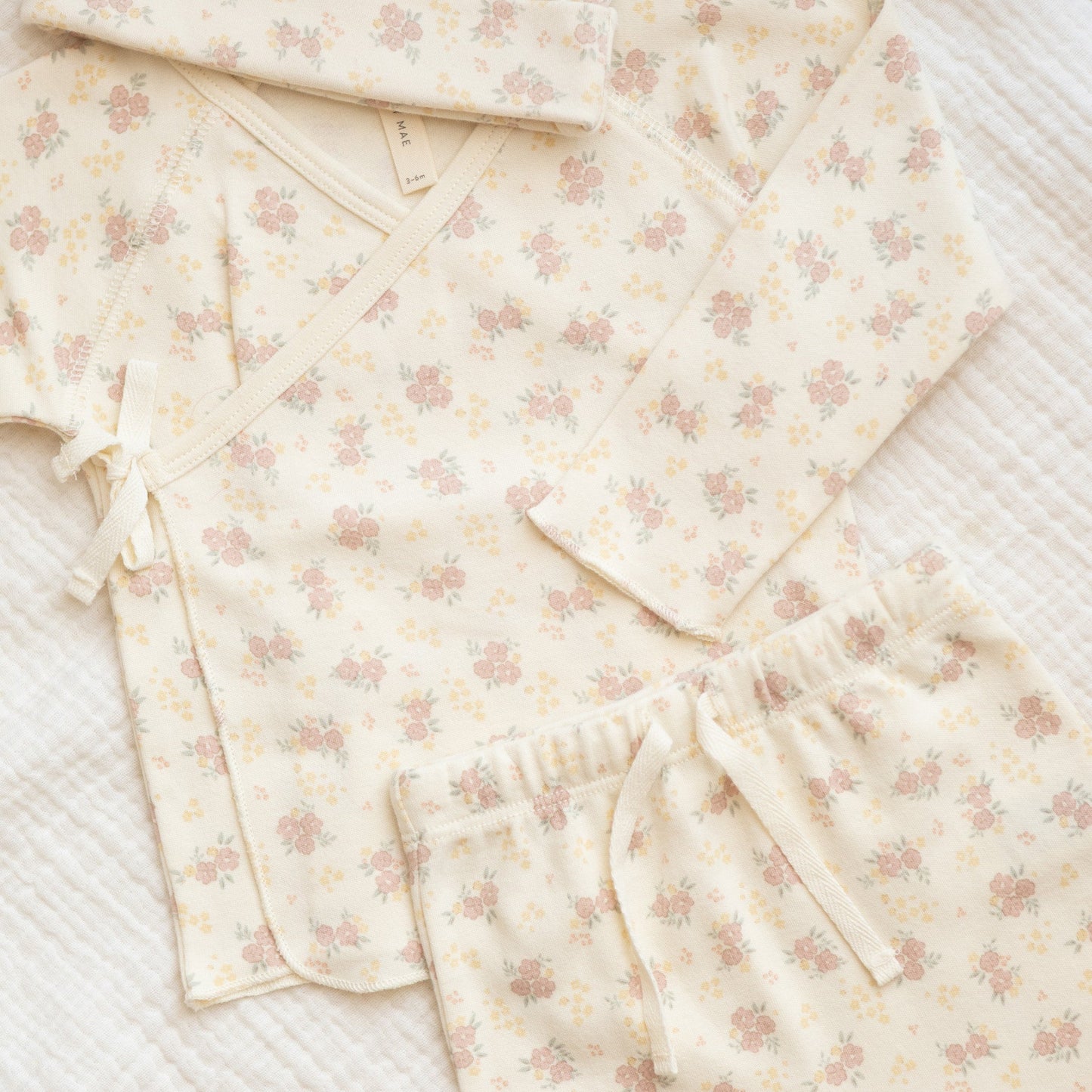 Flower Fields Wrap Top + Pant - Quincy Mae