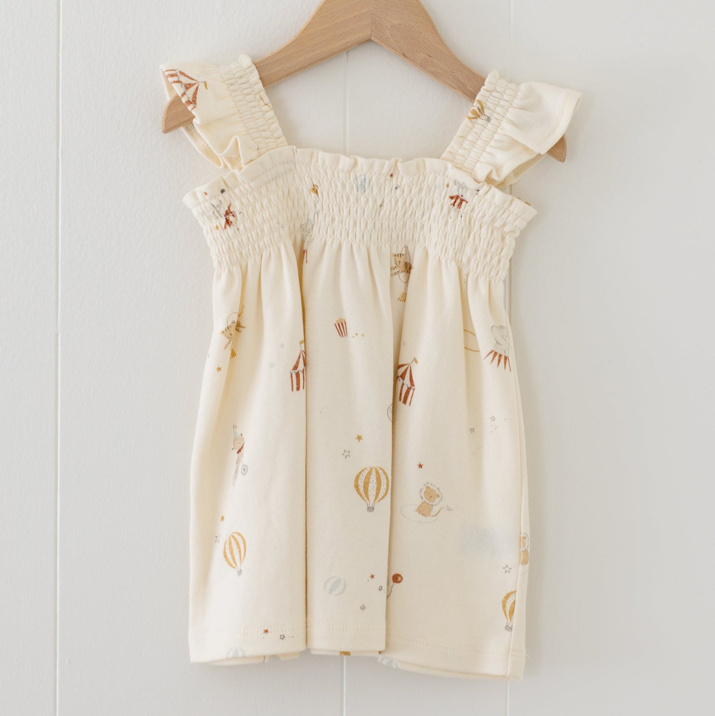 Carnival Smocked Jersey Dress - Quincy Mae