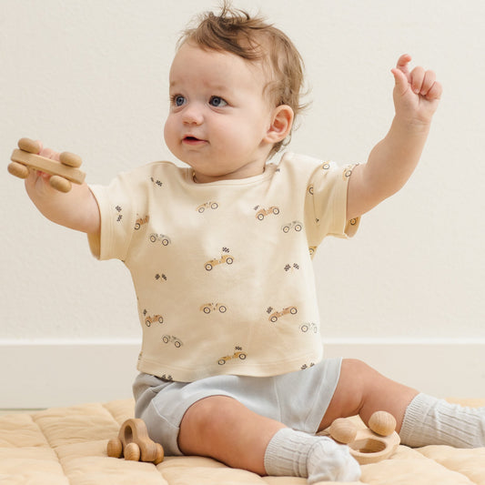 Racecar Jersey Tee + Pant Set - Quincy Mae