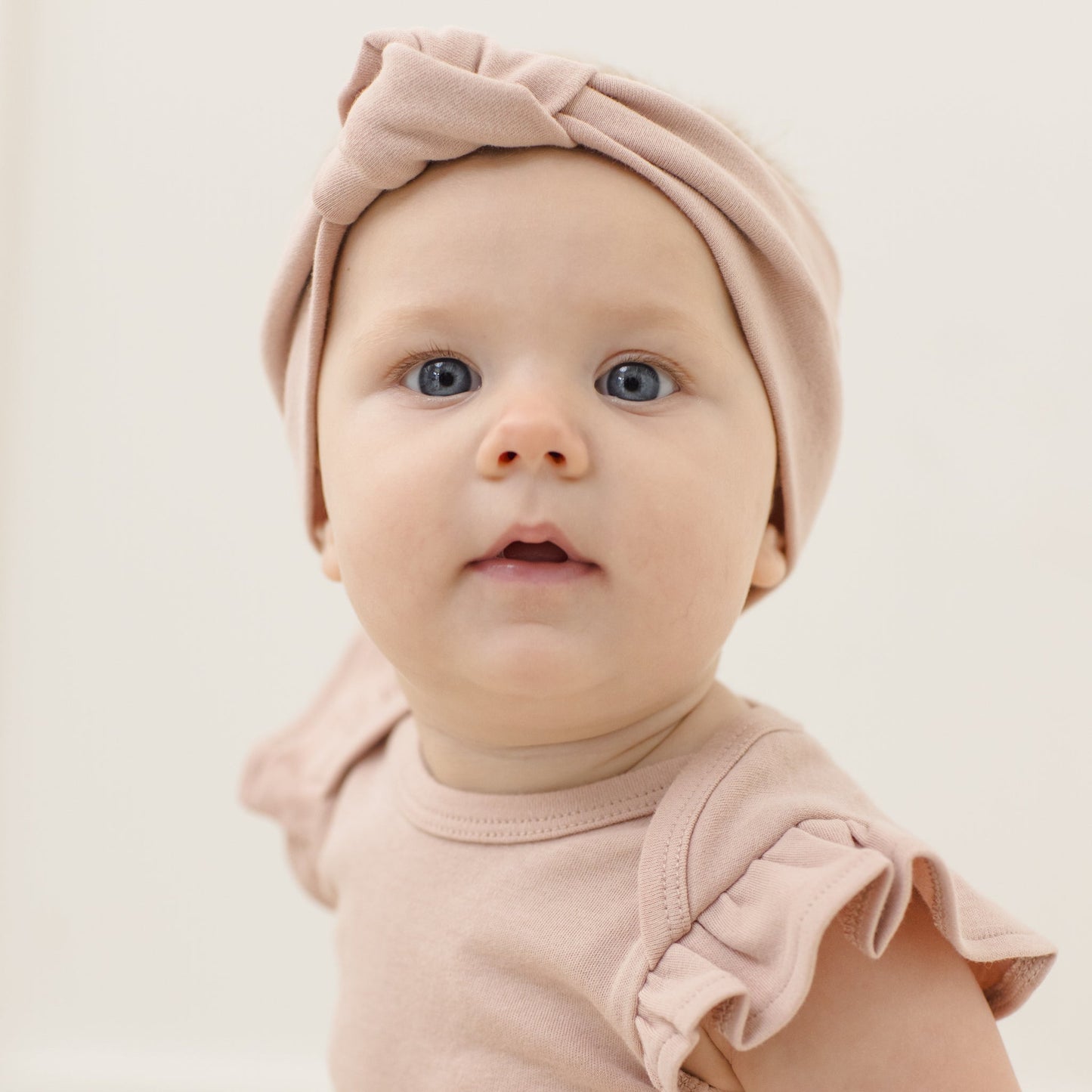Blush Knotted Headband - Quincy Mae