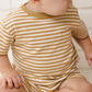 Honey Stripe Pocket Tee + Short Set - Quincy Mae