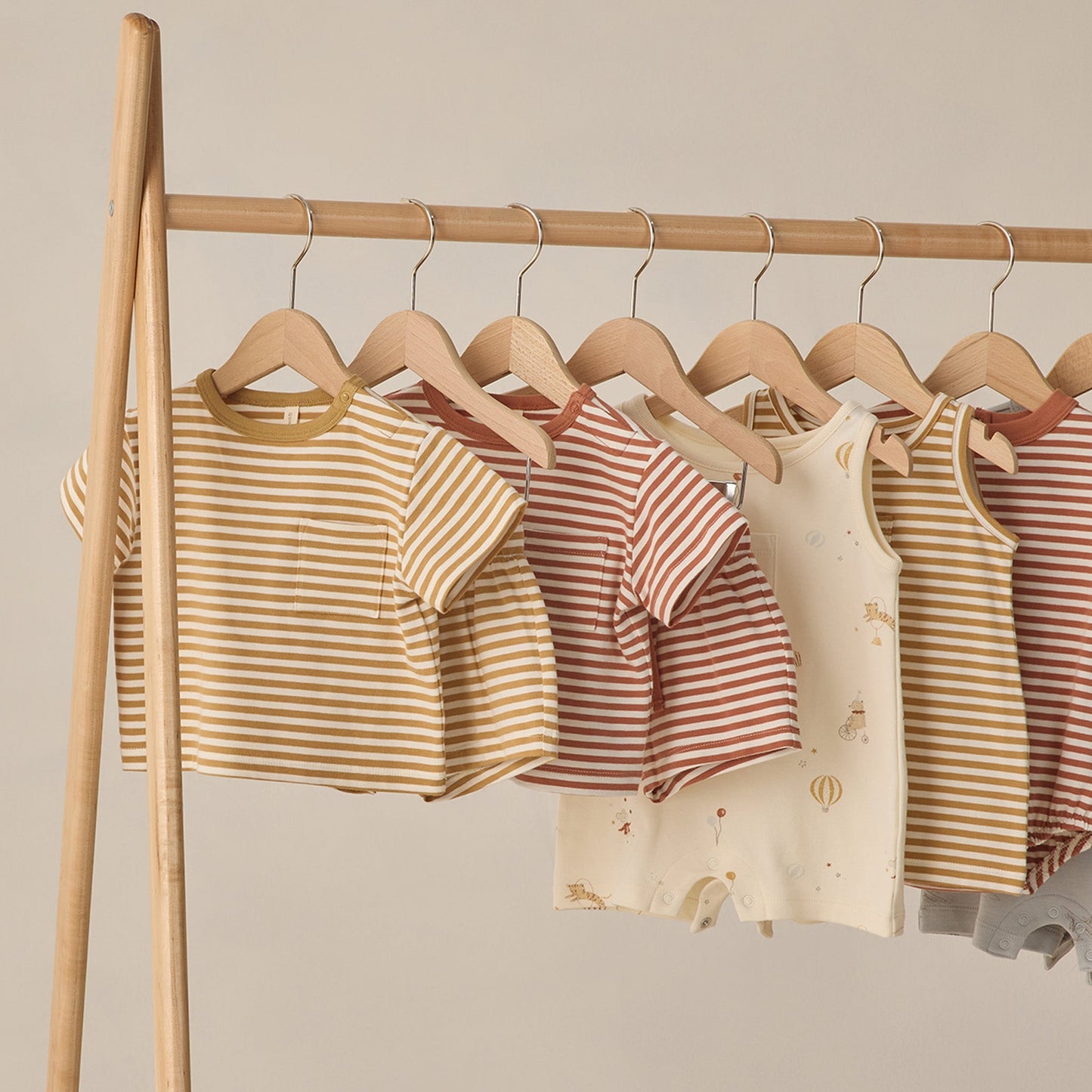 Poppy Stripe Pocket Tee + Short Set - Quincy Mae
