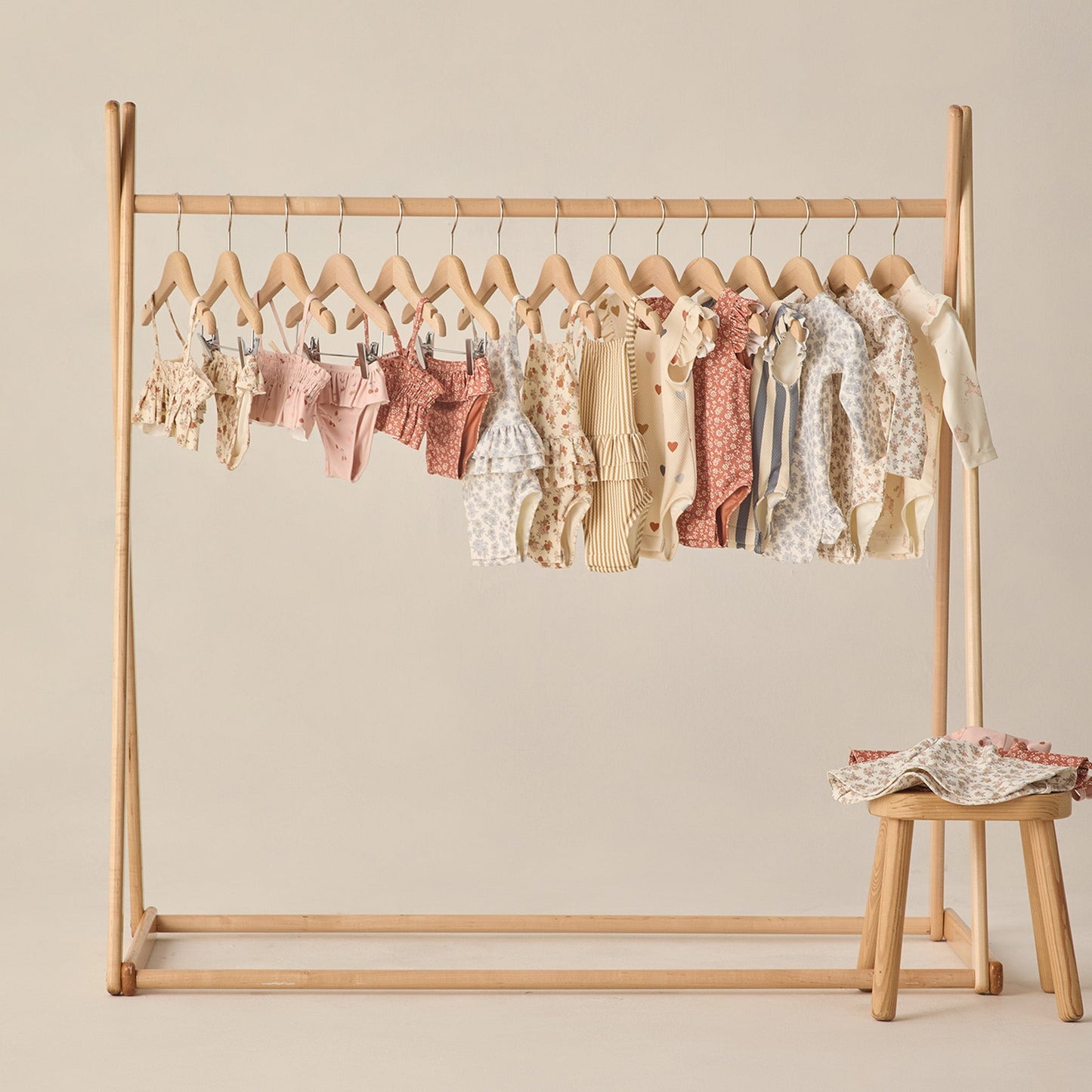 Confetti Hearts Scoop Back Swimsuit - Quincy Mae