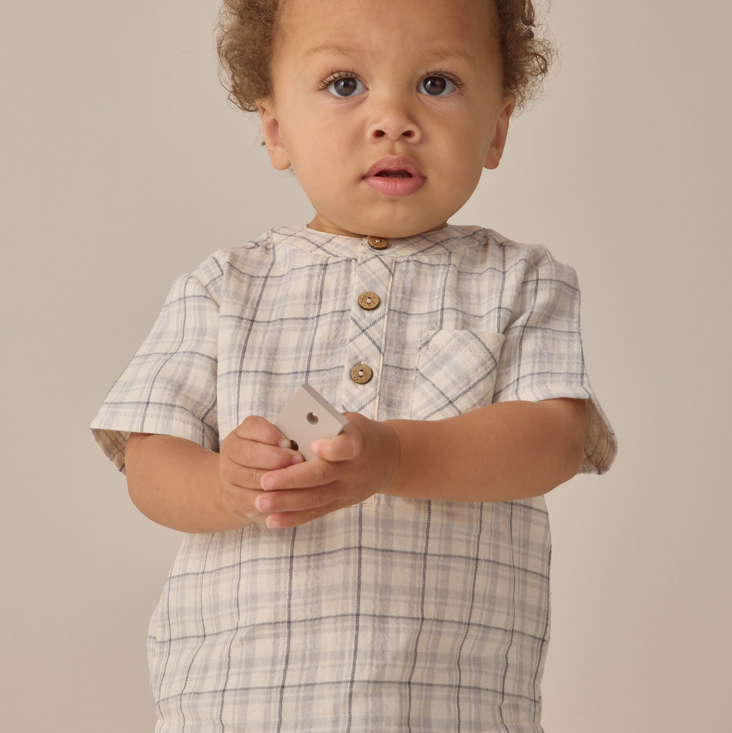 Blue Plaid Jaxson Shirt - Quincy Mae
