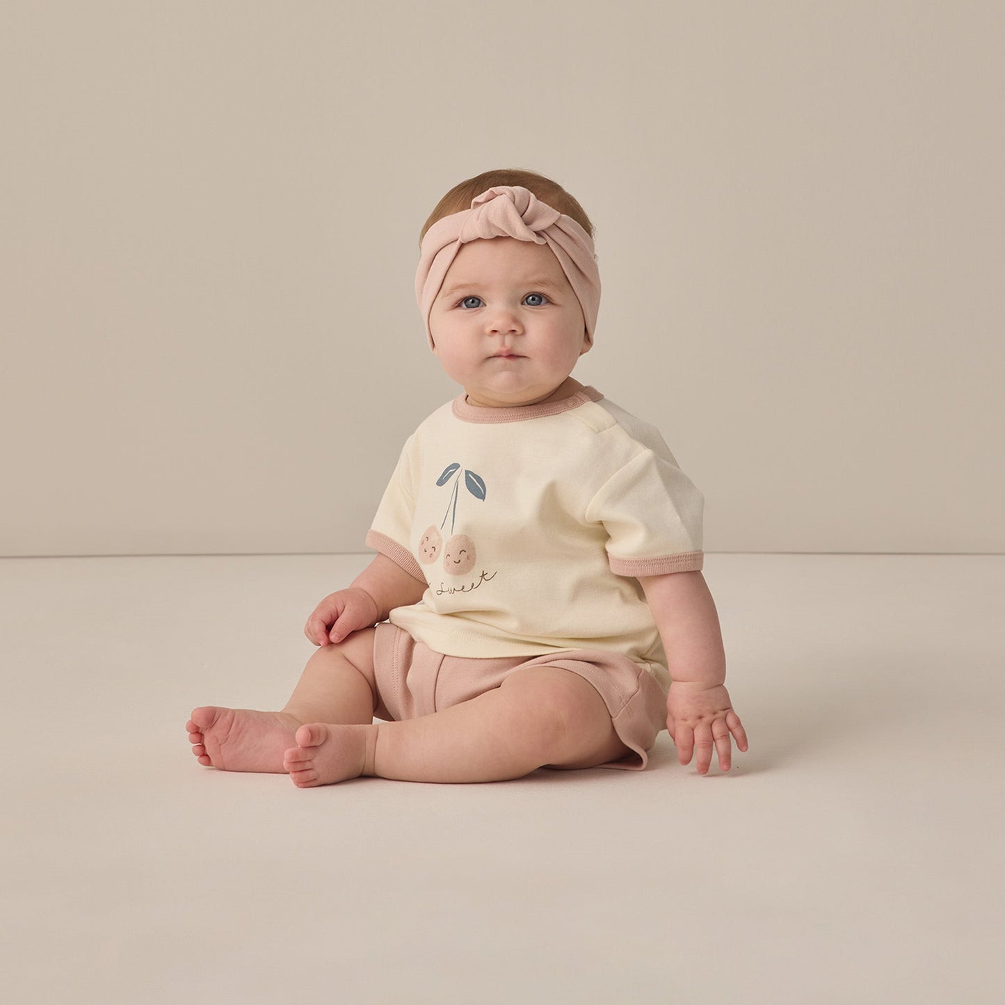 Blush Knotted Headband - Quincy Mae