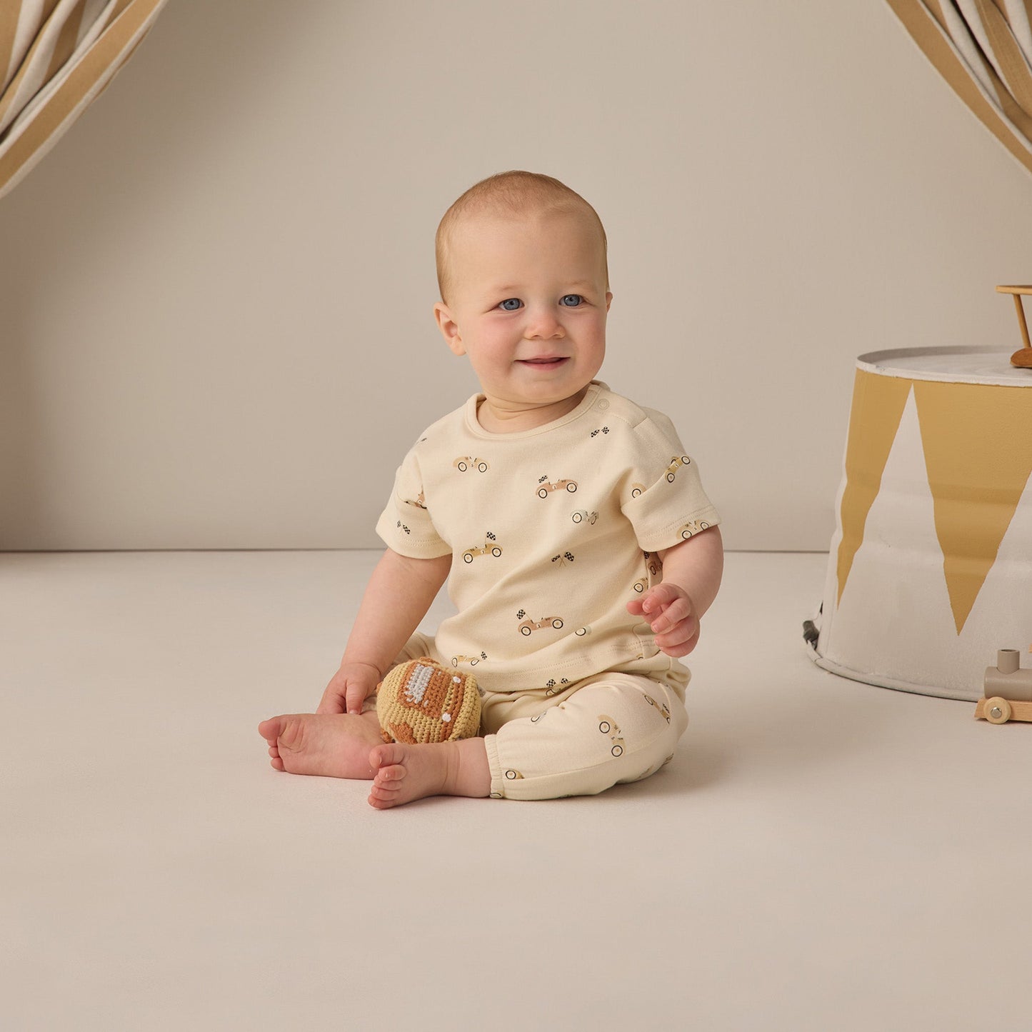 Racecar Jersey Tee + Pant Set - Quincy Mae