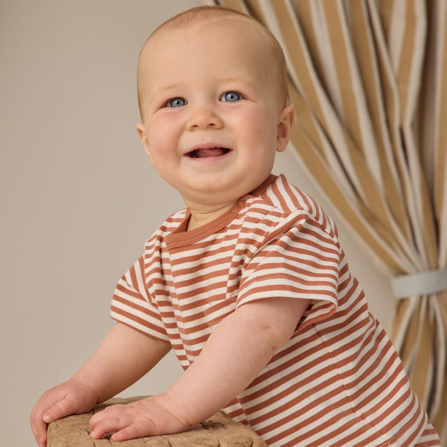 Poppy Stripe Pocket Tee + Short Set - Quincy Mae