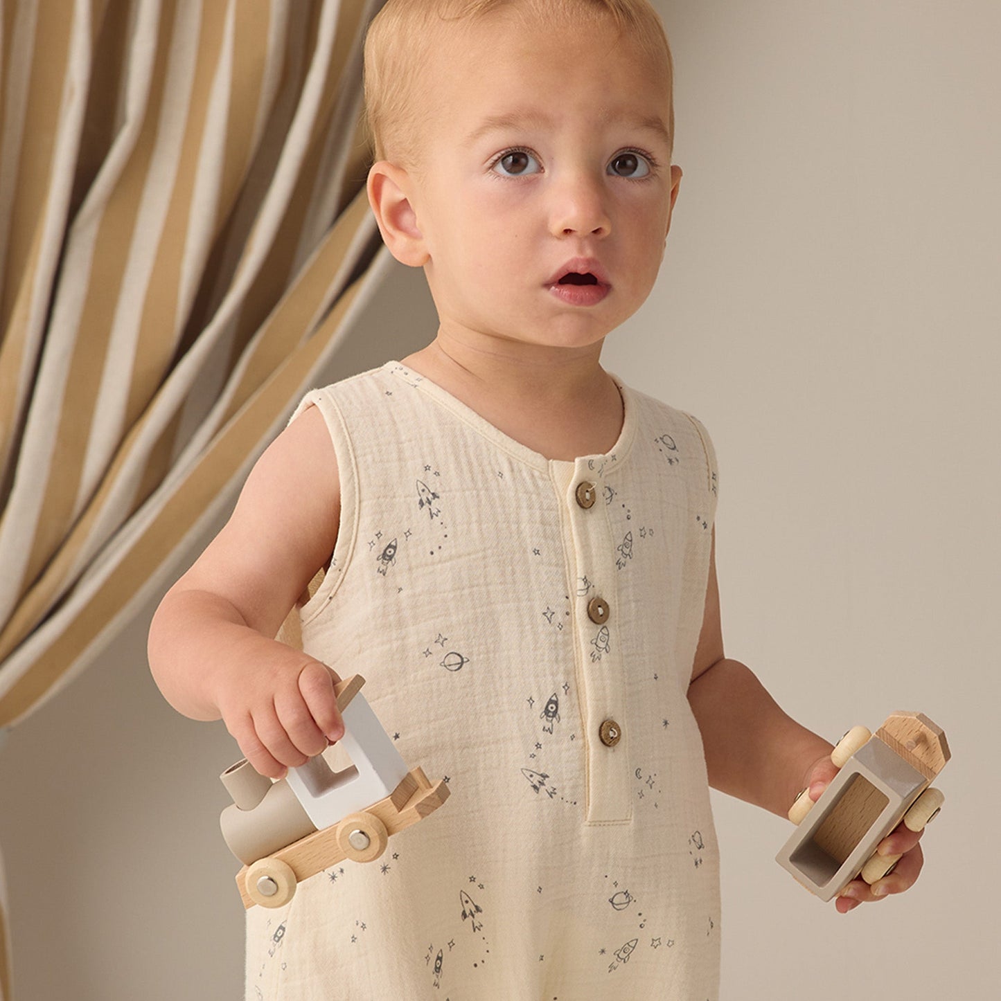 Space Jack Romper - Quincy Mae