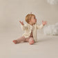 Natural Scalloped Cardigan - Quincy Mae