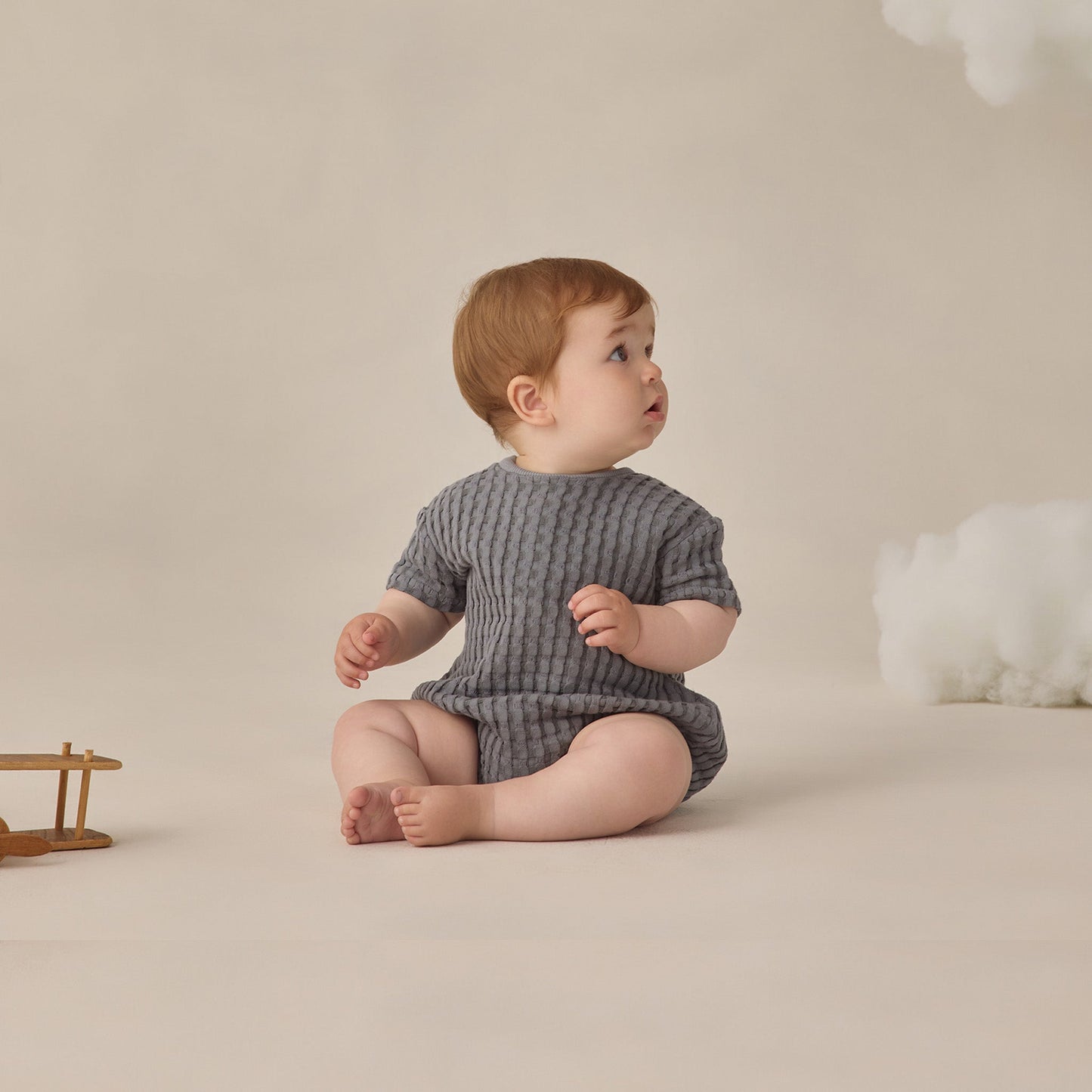 Ocean Relaxed Bubble Romper - Quincy Mae