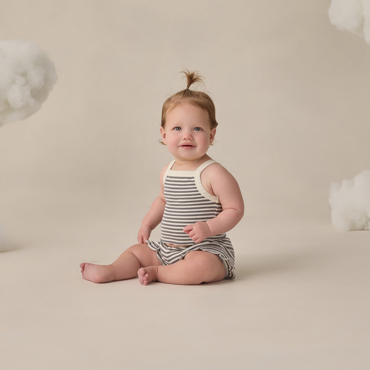 Ocean Stripe Evie Tank + Shortie Set - Quincy Mae