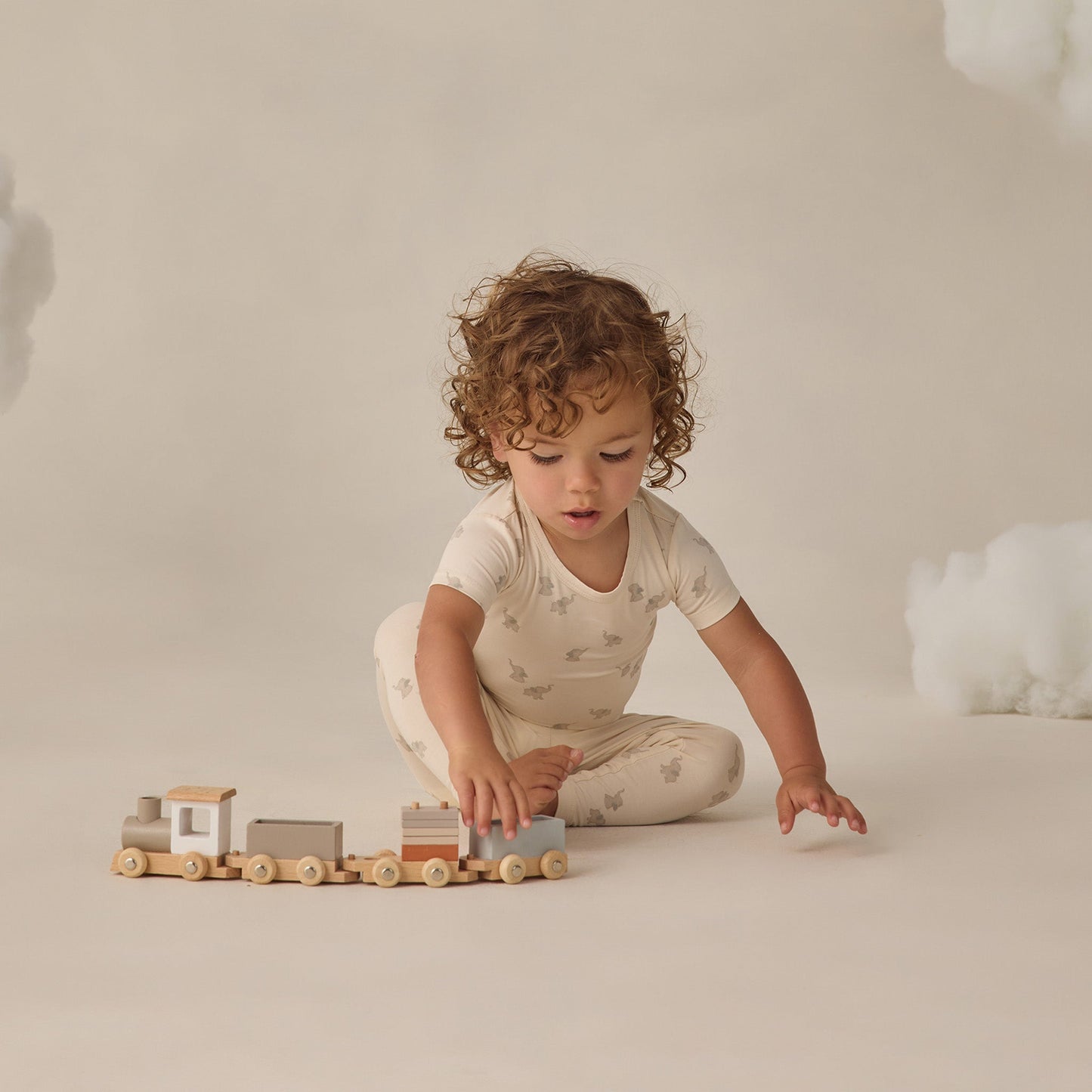 Elephant Short Sleeve Bamboo Set - Quincy Mae