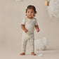 Blue Floral Short Sleeve Bamboo Set - Quincy Mae