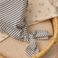 Ocean Stripe Knotted Gown + Hat Set - Quincy Mae